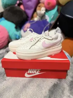 Nike Court Vision Alta LTR 24.5 ホワイト/ピンク