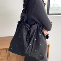 LOWRYSFARM ローリーズファム スタッズフリルトート