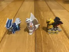 ポケモンキッズ　指人形　ソフビ　ディアルガ パルキア ギラティナ セット