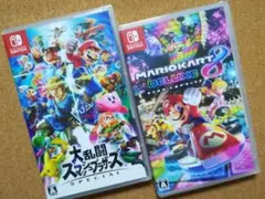 「大乱闘スマッシュブラザーズ」「マリオカート8デラックス」2本セット