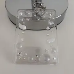 トレカケース トレカキーホルダー レジンデコ ウィッシュコア 羽 ラメ y2k
