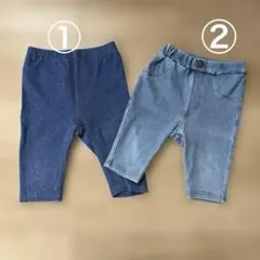 ユニクロ ベビーレギンス ズボン 2本セット 90