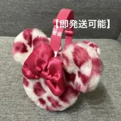 ディズニー ミニー 耳あて ヒョウ柄 イヤーマフ カチューシャ 耳当て