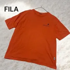 FILA ロゴTシャツ オレンジ M相当 アウトドア ストリート　綿100%