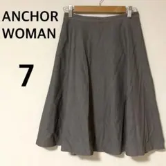 洋服の青山 アンカーウーマンパーソンズ フレアスカート 【7】ひざ丈 シンプルのサムネイル