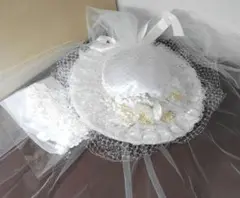 ウエディングハットと、ウエディンググローブ　リユース