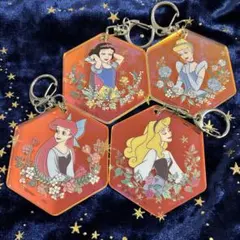 【未使用/4点】ディズニー プリンセス トレーディング アクリル キーホルダー