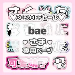 bae様専用ページ♡ネームボード うちわ文字 連結文字パネル オーダー