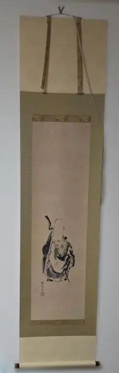 真作/狩野探幽画/百拙元養賛/人物画賛/掛軸/名家伝来/AL-932 - メルカリ