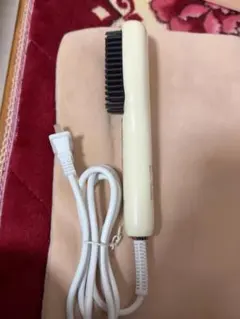 アイボリー ブラシ型 ストレートヘアアイロン