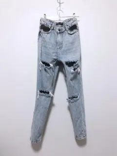 美品♡Bershka ベルシュカ 大胆ダメージ加工 デニム 32サイズ