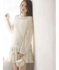 【新品】スナイデル　ニット シアーモヘヤルーズプルオーバー レディース