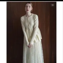 【acka】ペプラムカーディガン