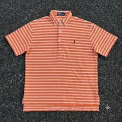 90sPolo by Ralph Lauren ポロシャツ オレンジ ボーダーのサムネイル