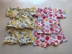 【甚平 2枚セット 80サイズ】