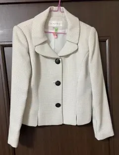 白ジャケットと黒スカートセット11号