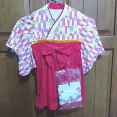 80cm 袴ロンパース・ソックスセット