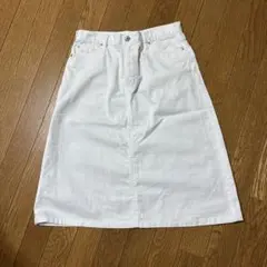 ホワイトデニム タイトスカート