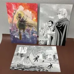 肉筆原画】昭和57年作 紅い牙 ブルーソネット風 イラスト サイン有