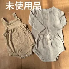 サロペットロンパース オーバーオール セットアップ 2点セット 80cm