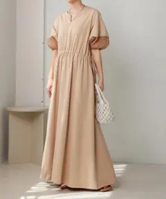 新品BAB前後2WAY袖オーガンジーフレアーワンピースSブージュルードバブ