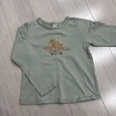 恐竜プリント長袖カットソー