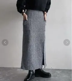 PAGEBOY ヘリンボーン タイトスカート