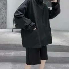 ブラック パーカー メンズ フード付き 韓国 トップス ユニセックス
