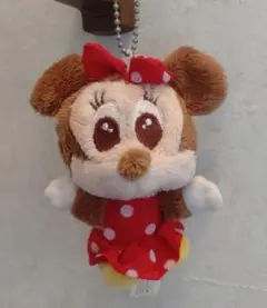 ディズニー　ミニーマウス　ボールチェーン付ぬいぐるみ