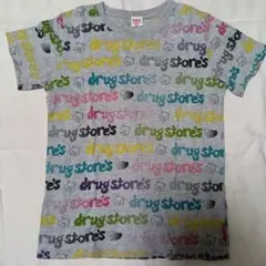 DRUG STORE カラフルロゴ 半袖Tシャツ サイズ2