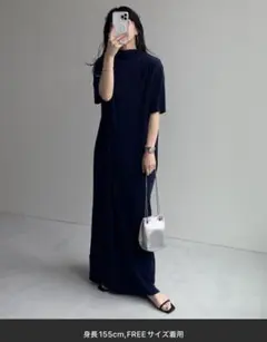 wee9s stretch pleats one piece / 半袖