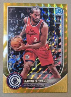 Kawhi Leonard Bowman Gold Geometric /50