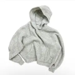 悔*い様 bio wear MOHAIR KNIT HOODIE【GRAY】 - メルカリ