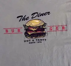 【古着】The Diner ハンバーガー ロングスリーブTシャツ