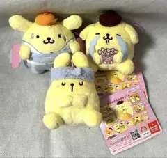 ポムポムプリン ポーズが取れるぬいぐるみ 3点んセット 2026年最新】プリン ポーズがとれるぬいぐるみ バースデーシリーズ