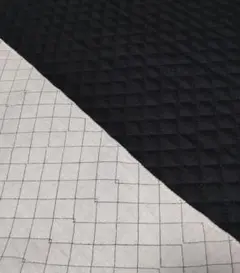黒のキルティング生地 約100×85cm コスモテキスタイル