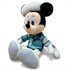 【極美品】 ディズニー ミニーマウス ぬいぐるみ スタイルスタジオ 冬　コス 冬コスチュームのミニーマウス！東京ディズニーランド「ミニーの