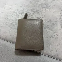 MURA 二つ折り財布 グレージュ レザーのサムネイル