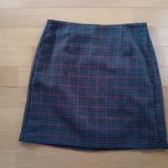 赤と黒のチェック柄 ミニスカー LLサイズ