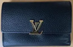LOUIS VUITTON 三つ折り財布 ブラック ピンク