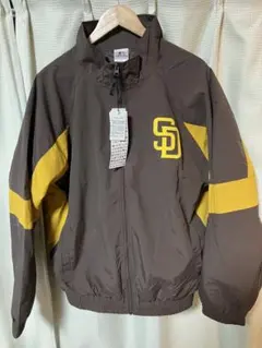 希少タグ付き　MLBパドレス　パイピングトラックナイロンジャケットブルゾン　最安 希少タグ付き MLBパドレス パイピングトラックナイロン