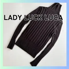 美品　レディラックルカ　LADY LUCK LUCA リブタートルネックニットのサムネイル