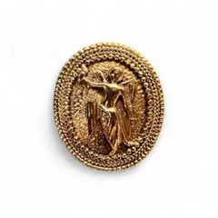 シャネル　エンジェル　ブローチ　ゴールド