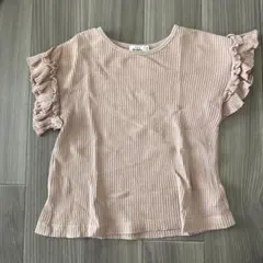 【120cm】ペアマノン　Tシャツ（くすみピンク）