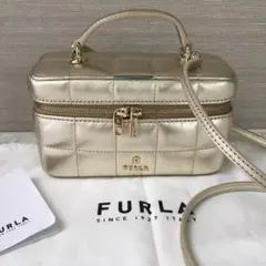 フルラ バッグ レディース ショルダーバッグ ハンドバッグ ゴールドメタル
