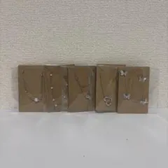 シルバー パール ハート ネックレス 5点セット