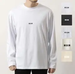 MSGM ホワイト 長袖カットソー　メンズ　XS
