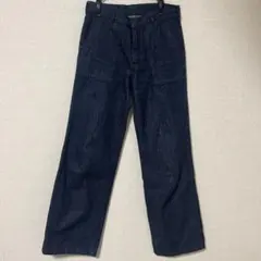 HYKE ワイドレッグデニム ダークブルー サイズ1のサムネイル