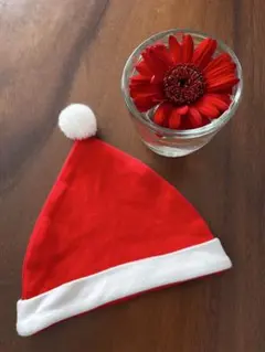 クリスマス ベビー帽子