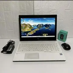Windows11オフィス付　SSDサクサク起動　美品NECノートPC ホワイト